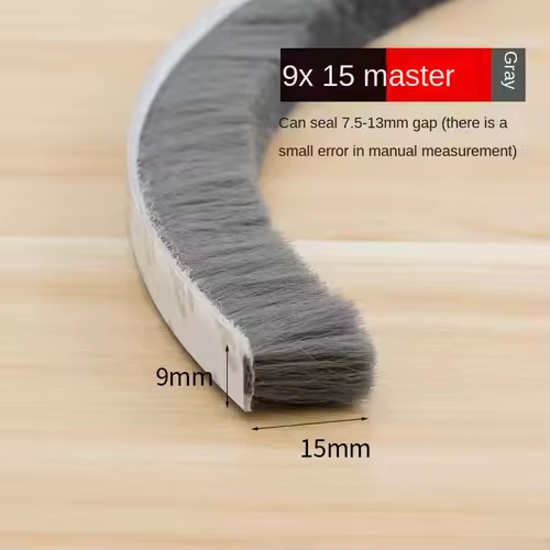 Self-adhesive Bristles Wool Pile Weatherstrip Door Window Brush Seal 7/9 X 5mm 9mm 12mm 15mm 23mm Warm Winter Gray White Brown - Image 13