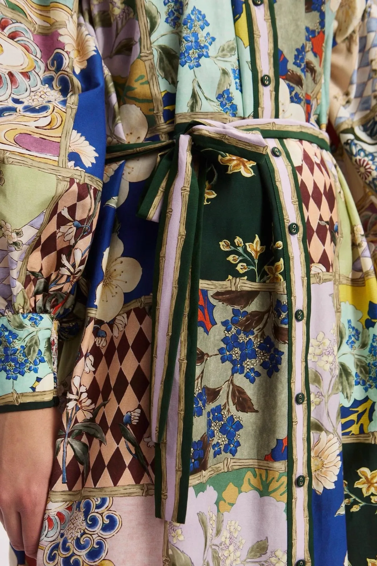 فستان نسائي مطبوع من الحرير والقطن، فستان طويل بأكمام طويلة بوهيمي عالي الجودة، طراز جديد 2025