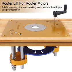 Router Lift Router Table Insert Plate For Engraving Machine Electric Wood Milling Trimming Machine DIY Woodworking Work Bench