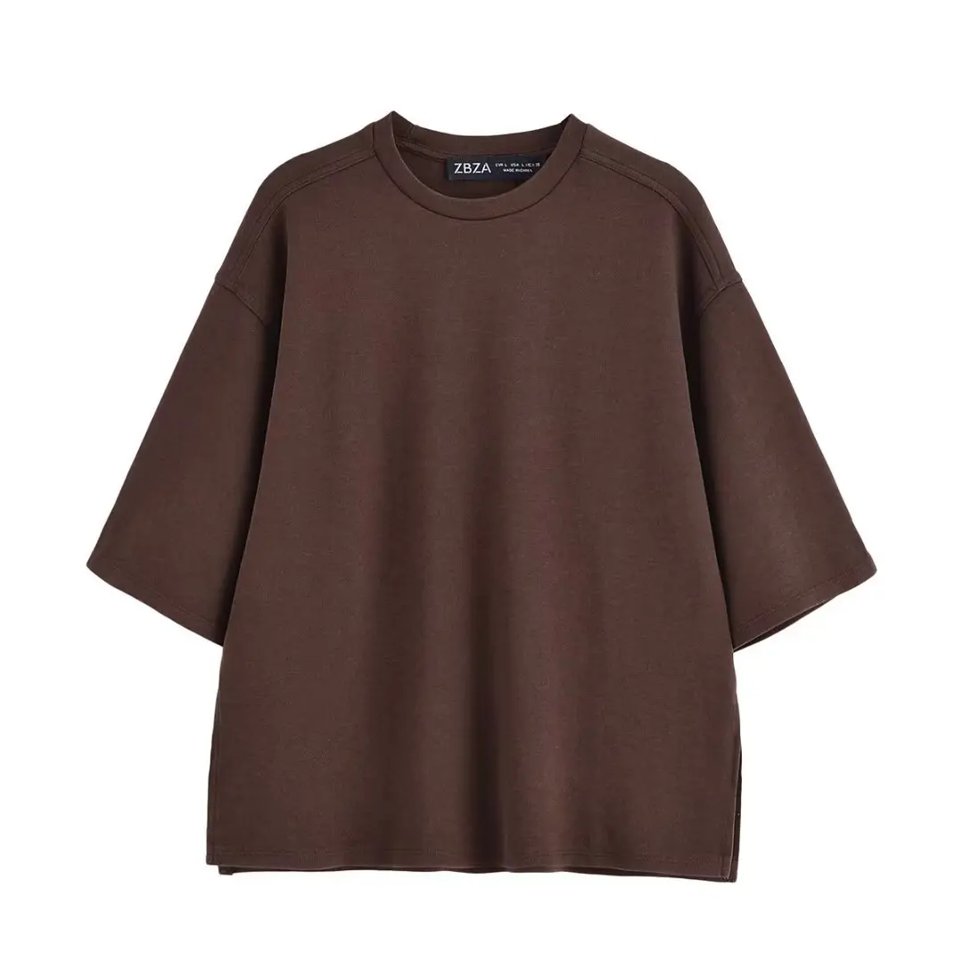 2025 الصيف سيدة الزي عادية قمة صلب السراويل النساء مجموعة الحلو س الرقبة تي شيرتات قصيرة الاكمام واسعة الساق مرونة الخصر بنطلون