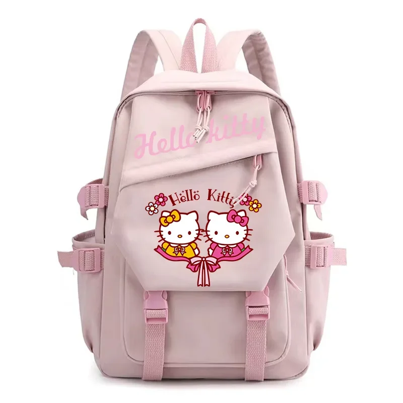 

Sanrio Новинка студенческий школьный портфель Hellokitty теплопередача патч Печатный симпатичный мультяшный компьютер холст рюкзак для женщин