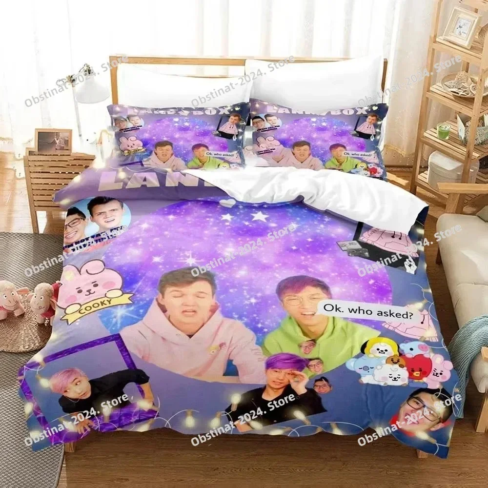 3D Print Cartoon Foxy Boxy Lanky-box Bedding Set Duvet Cover Bed Set Quilt Cover Pillowcase Comforter king Queen Size Boys Adult