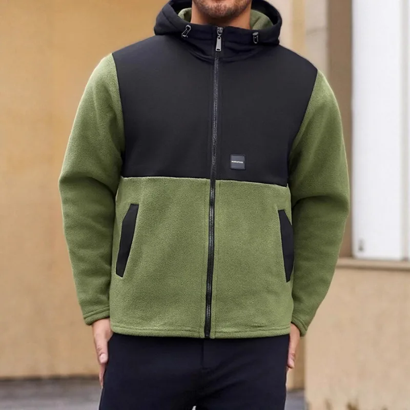 

Новая флисовая куртка, толстовка, теплая цветная толстовка с карманами и буквами, веревочная пряжка, толстовка с капюшоном