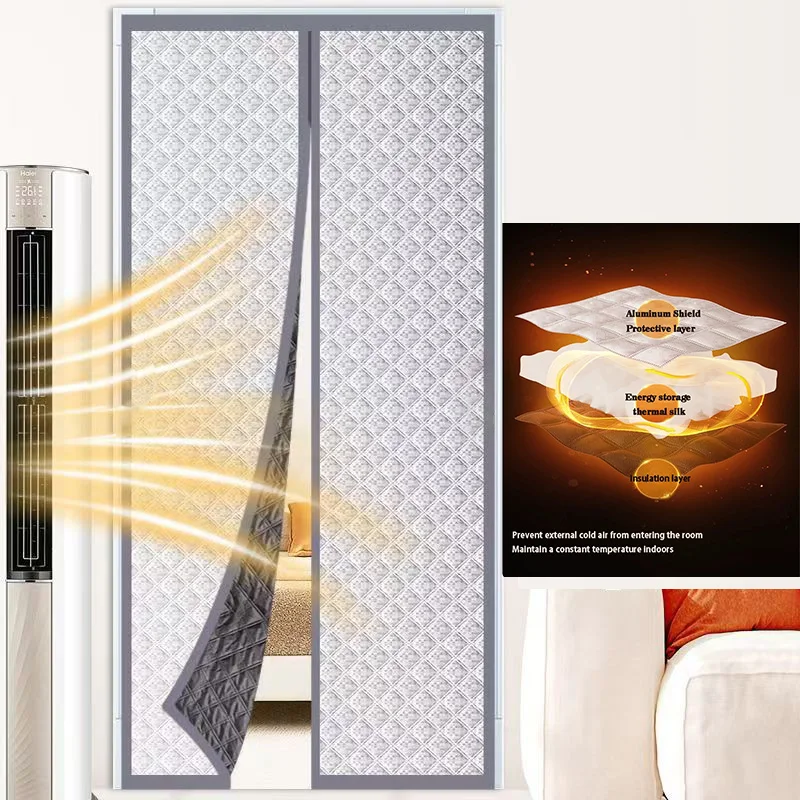 

Winter warm cotton door curtain, thickened windproof curtain, magnetic door curtain, partition curtain can be customized