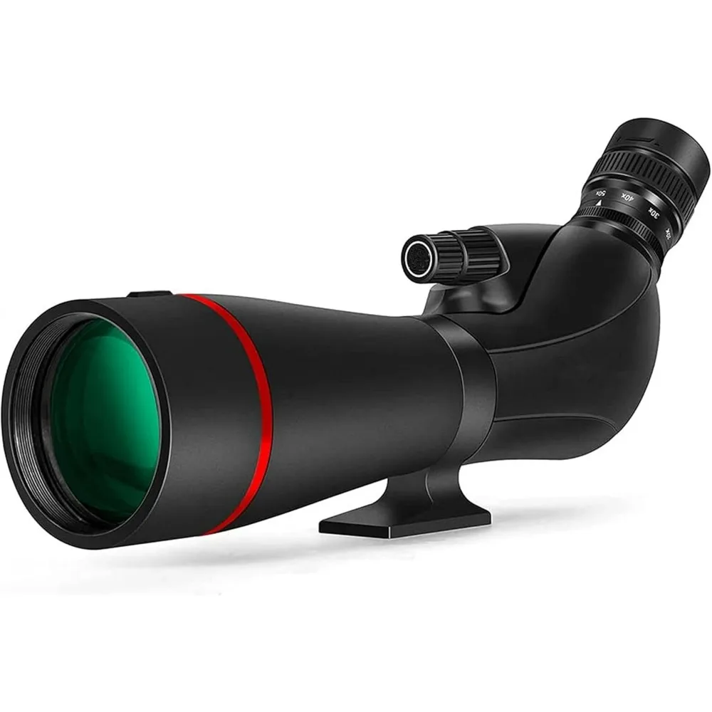 

ED Prism Spotting Scope - 20-60X80mm BAK4 Waterproof Angled Spotting Scope with Smartphone Adapter for Target Shooting.