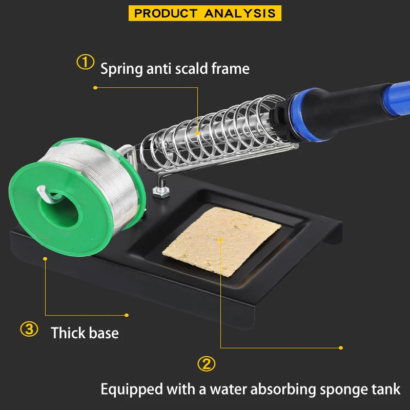 C-type Multifunctional Soldering Iron Stand Metal Soldering Pen Holder Hanging Tin Wire Metal Soldering Pen Welding Station