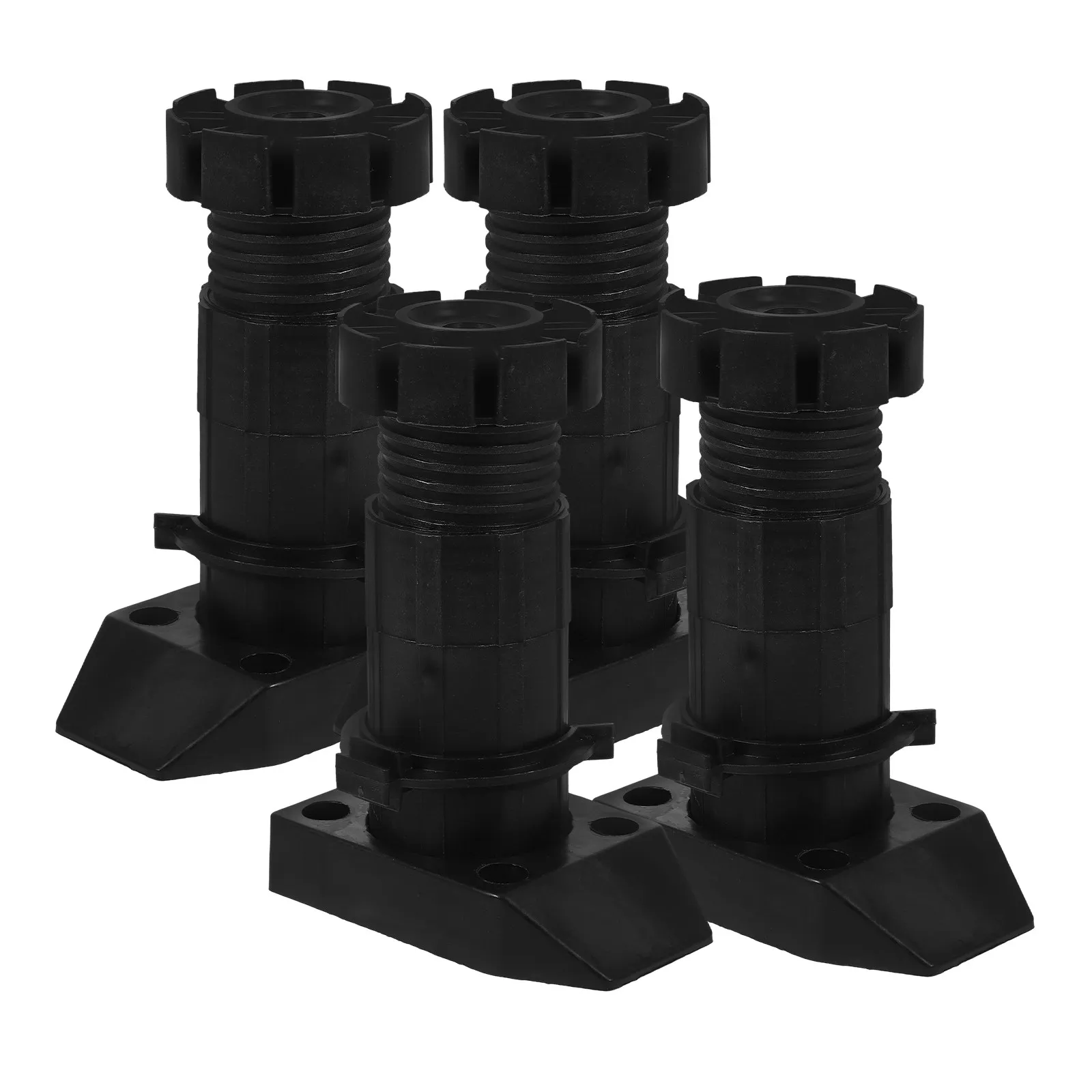 

4Pcs Adjustable Cabinet Feet Thickened Plastic Furniture Levelers Furniture Legs Risers Kitchen Bathroom Wardrobe