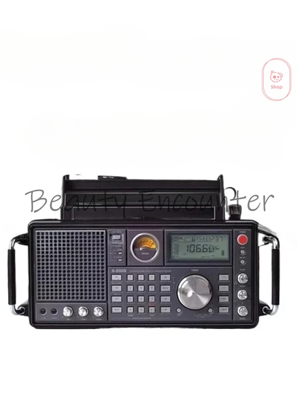 FM Stereo two-channel output high-end home radio TECSUN S-2000 full band ssb single sideband aviation band 99%