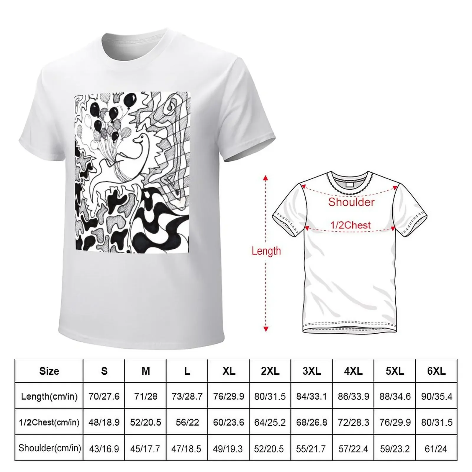 balloon guy T-Shirt tops boys animal print Men's t-shirts