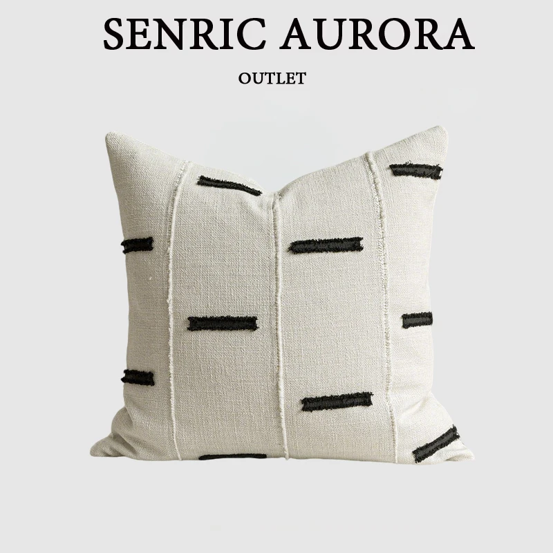 Luxury Cushion Cover 45x45 50x50cm White Collage Pillow Case For Home Hotel Bed Living Room Sofa