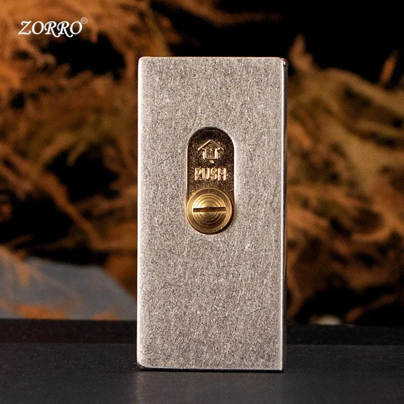 Zorro's New Matchbox, One-click Ejection Ignition, Kerosenes Lighter, Brass Inner Zinc Alloy Shell, Personalized Men's Gift
