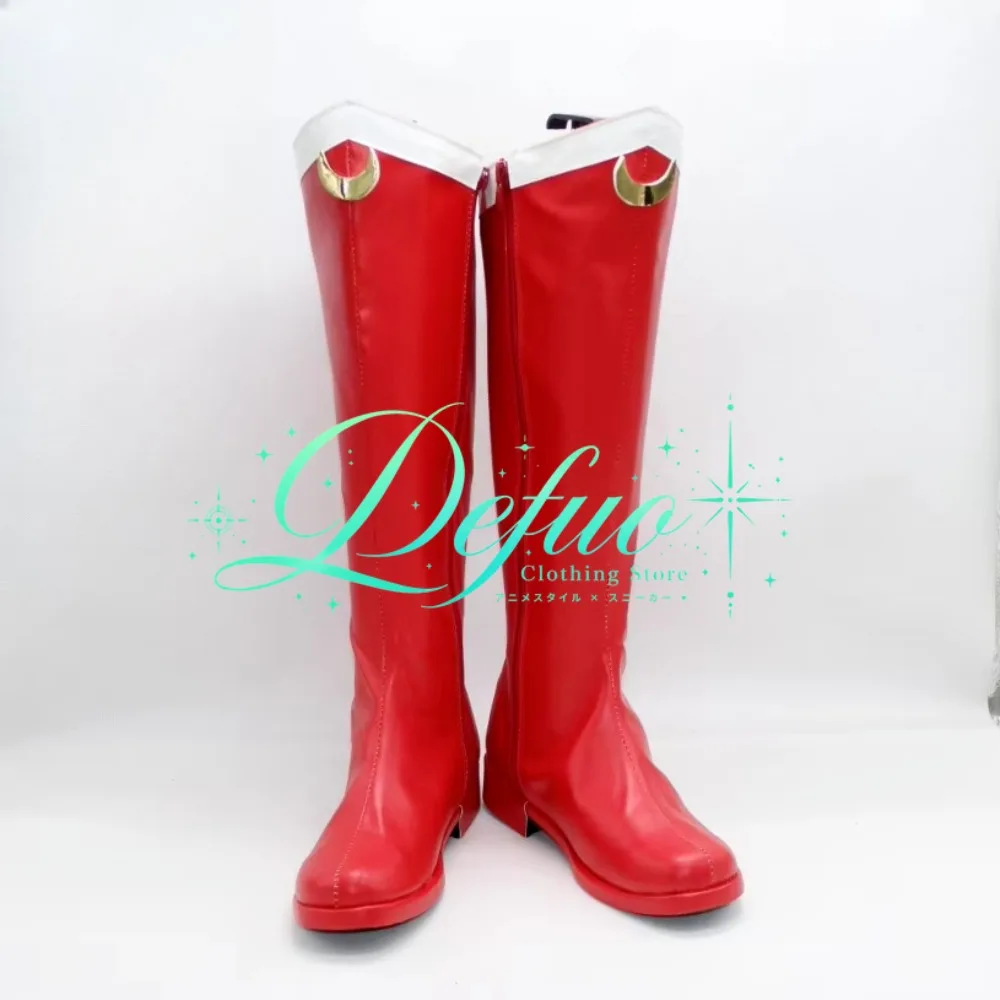 Tsukino Usagi Cosplay Shoes Custom Boots for Valentine's Anime Costume Party Event and Photo Shoot
