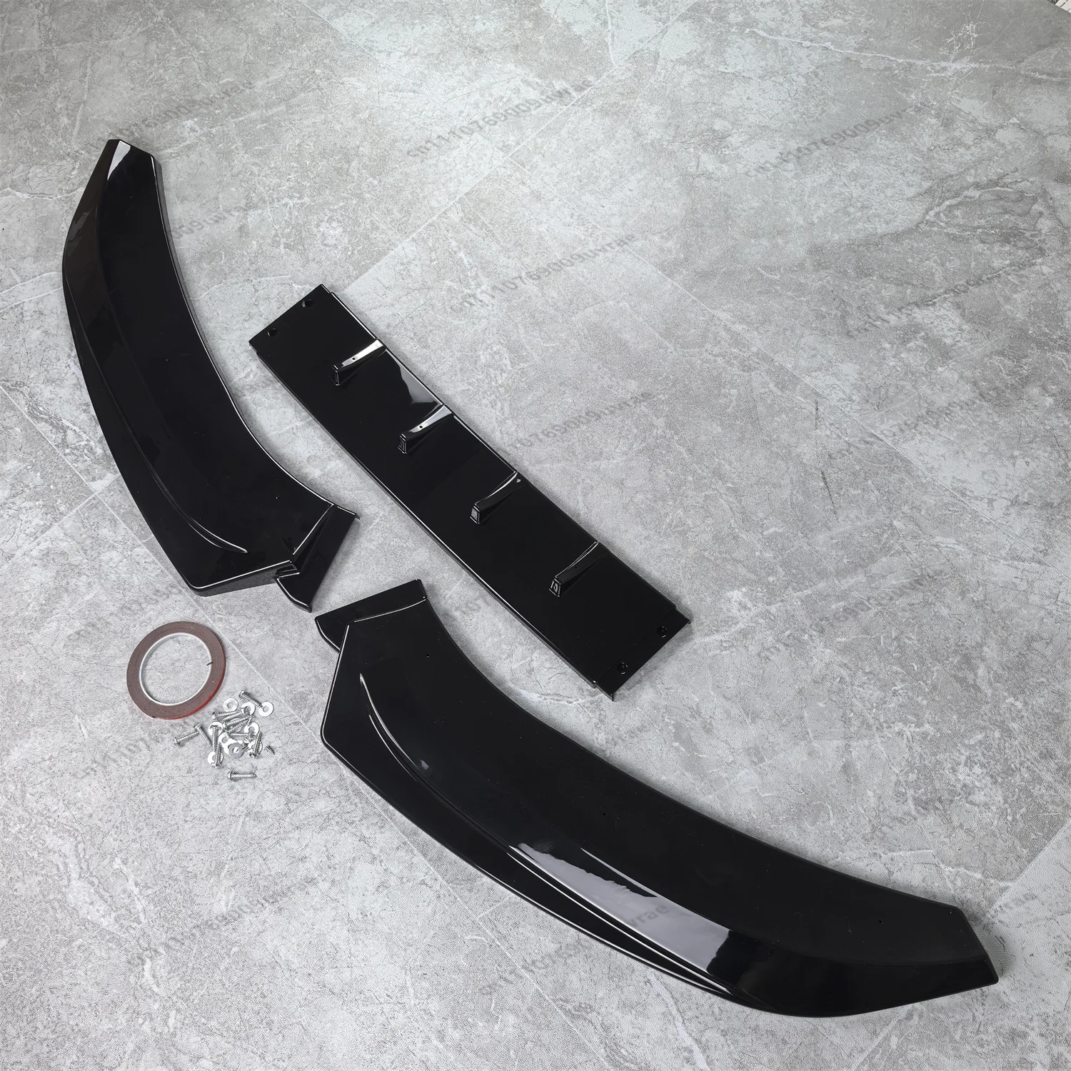 Maxton Style ABS Front Bumper Lip Spoiler Splitter Diffuser voor Audi S4 A4 B8 TFSI TDI S-line 2008-2012 Pre-Facelift Tuning