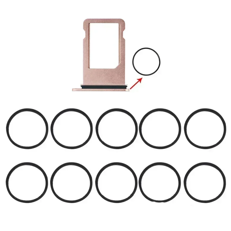 SIM Card Tray Waterproof Circle Rubber Seal Ring Gasket for IPhone 7 8 Plus X XS XR XSMAX 11 12 Pro Max