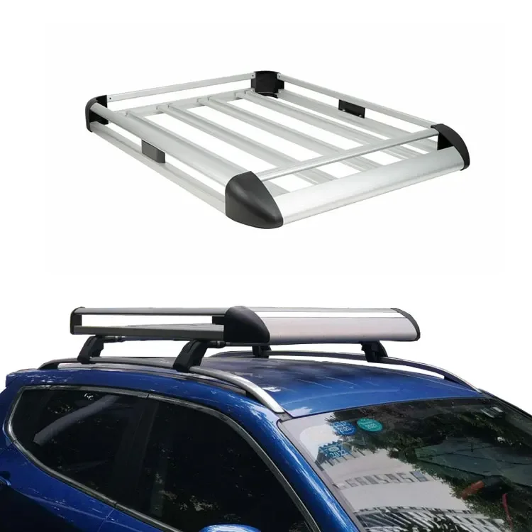 PLATFORM Alloy Aluminum Flat Profile Offroad Suv Roof Rack Luggage Rack Carrier Basket Roof 50 Inch Pickup 4WD For Car 4x4