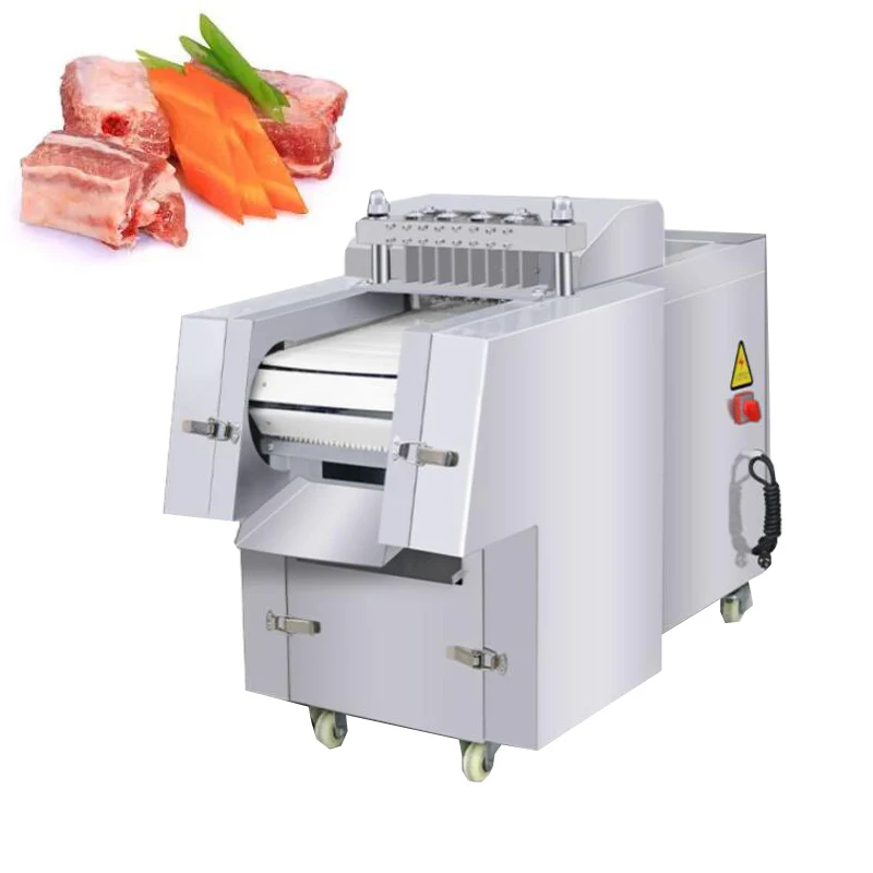 

Ribs Frozen Meat Chicken Leg Cutter Machine Commercial Pork Chop Cutting Machine Steak Cube Chicken Thighs Cutting Machine