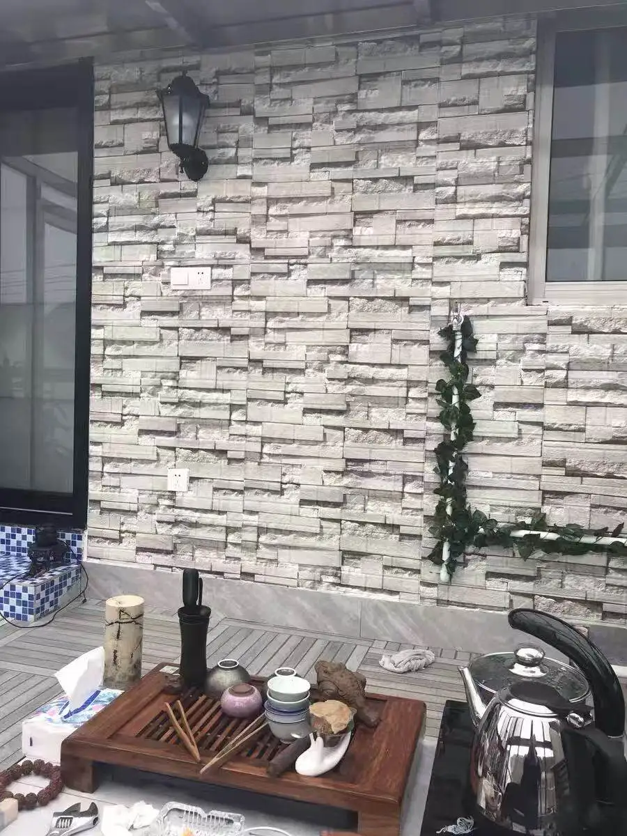

20 PCS Peel And Stick Backsplash Wall Stickers Retro Brick Patterns&Stones Self Adhesive Wallpapers For Kitchen Bathroom 30x30cm