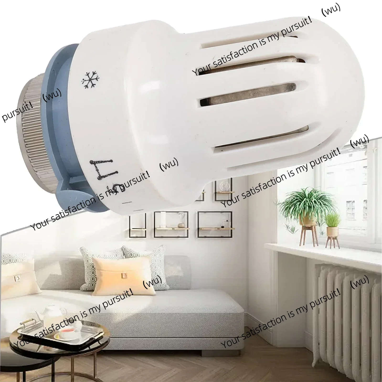 Control thermostatic radiator thermostatic valve head, automatic adjustment 8.7x3.4 cm, M30x1.5 threaded connection tool