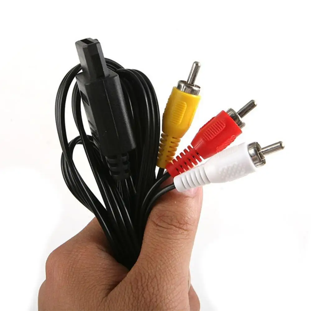 1.8 متر لنينتندو 64 N64 الصوت التلفزيون فيديو الحبل كابل AV إلى RCA ل سوبر نينتندو GameCube N64 SNES لعبة مكعب الملحقات