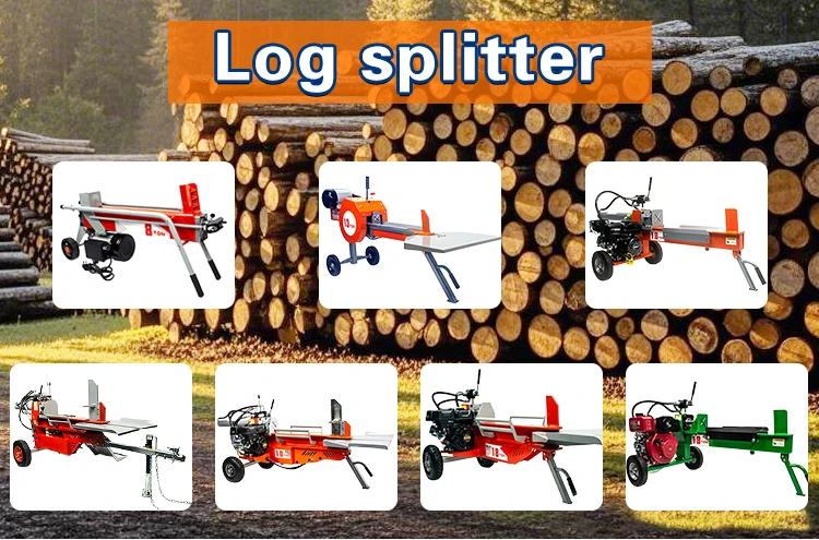 Hot Sell Automated Commercial Wood Splitter Small Portable Vertical Electric Oversized Ce Petrol Vertical Firewood Log Splitter