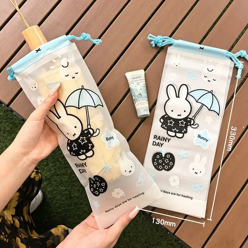 Miffy Kordelzug-Tasche Kreative Einzigartige Regenschirm-Isoliertasche Nass-Isolierungs-Aufbewahrungstasche Langlebige Cartoon-Bedruckte Tasche – Detail 4