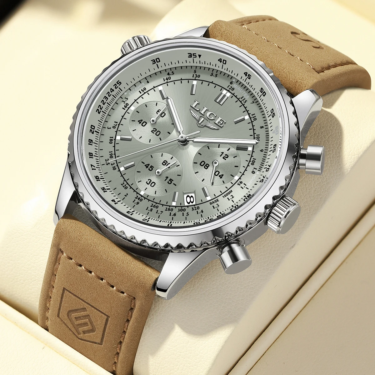 

LIGE Подростковые спортивные наручные часы Водонепроницаемые светящиеся хронограф с датой Мужские часы из нержавеющей стали Роскошные модные кварцевые мужские часы