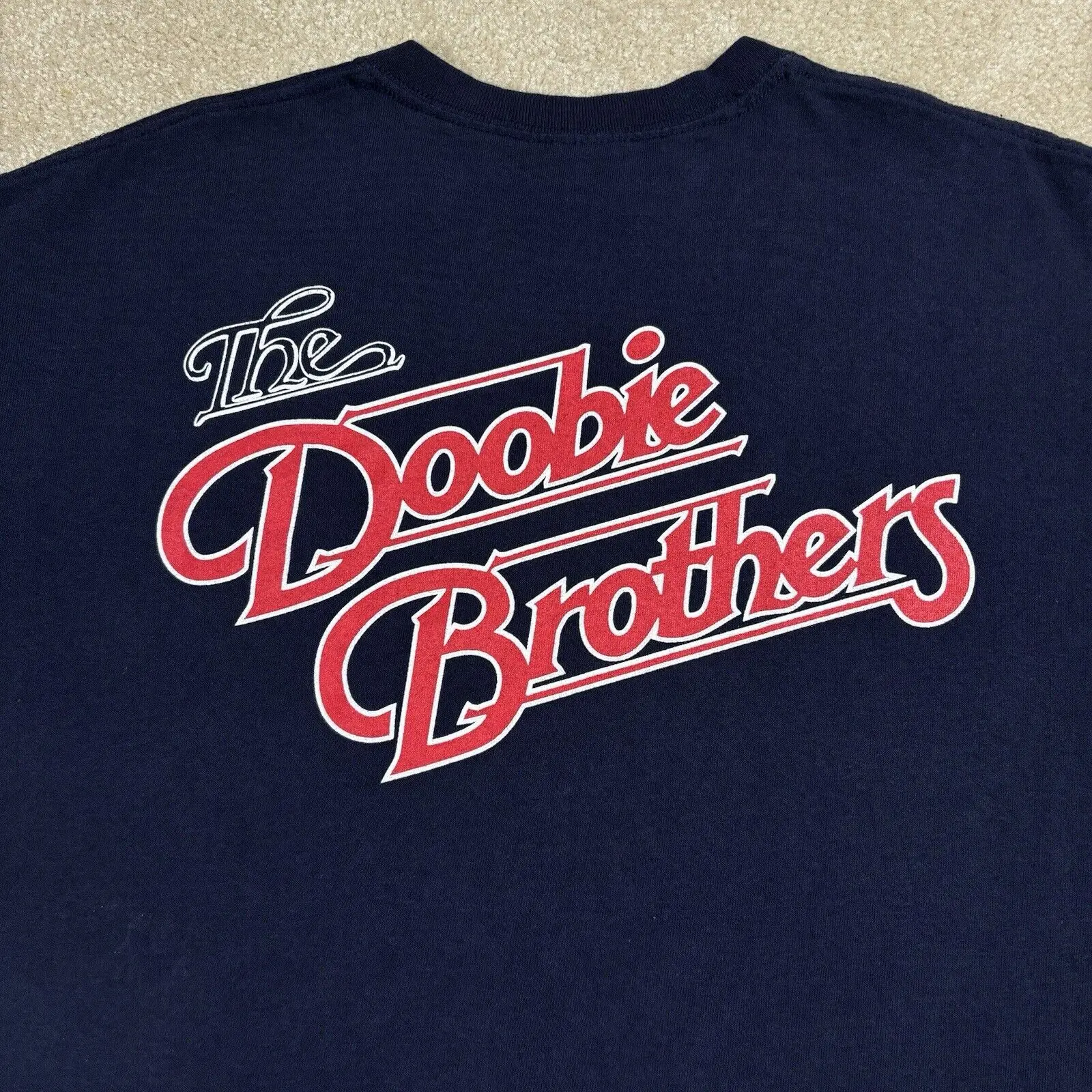 The Doobie Brothers CREWBIES 2 Sided Crew Roadie Tour T Shirt Mens Large Rock