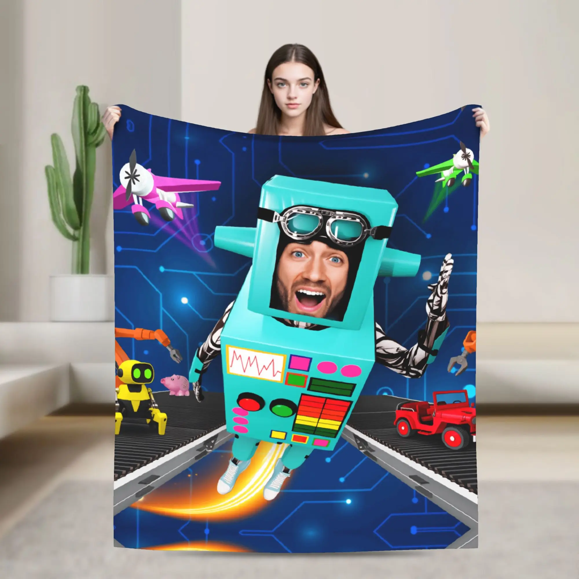 The Robot Dance song and lyrics by Danny Go! Warm Soft Blankets  Students Plush Throw Blanket Bedroom Flannel Bedspread Sofa Bed