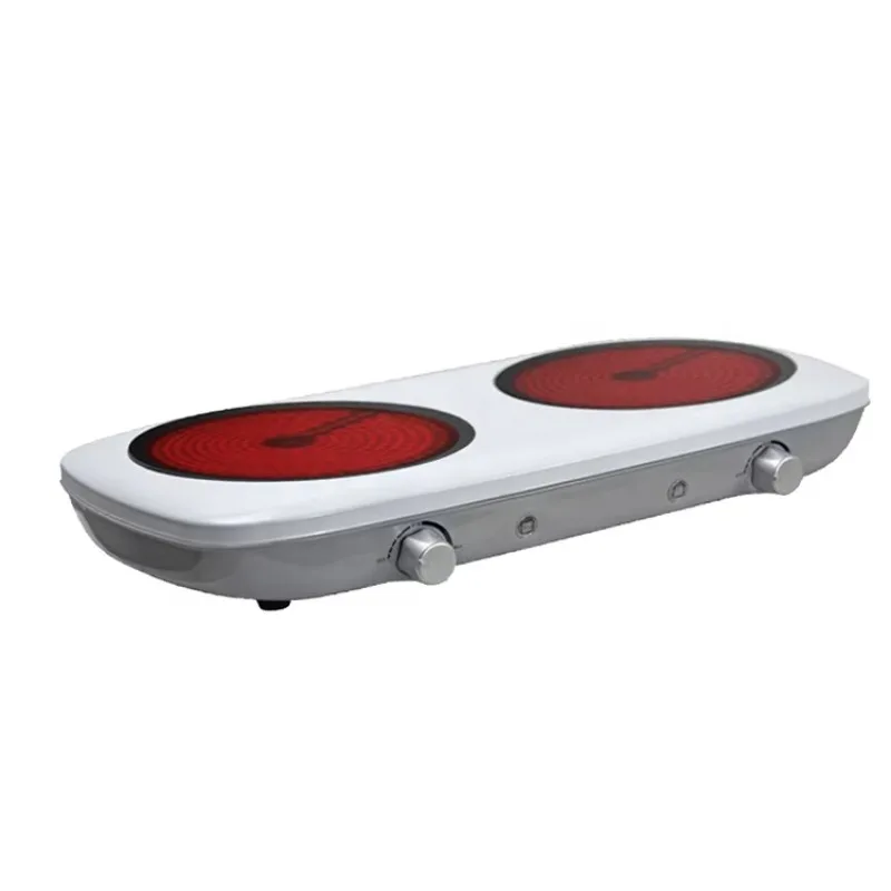 1300 watt double burner furnace electric hot plate black crystal panel hot plate infrared cooker