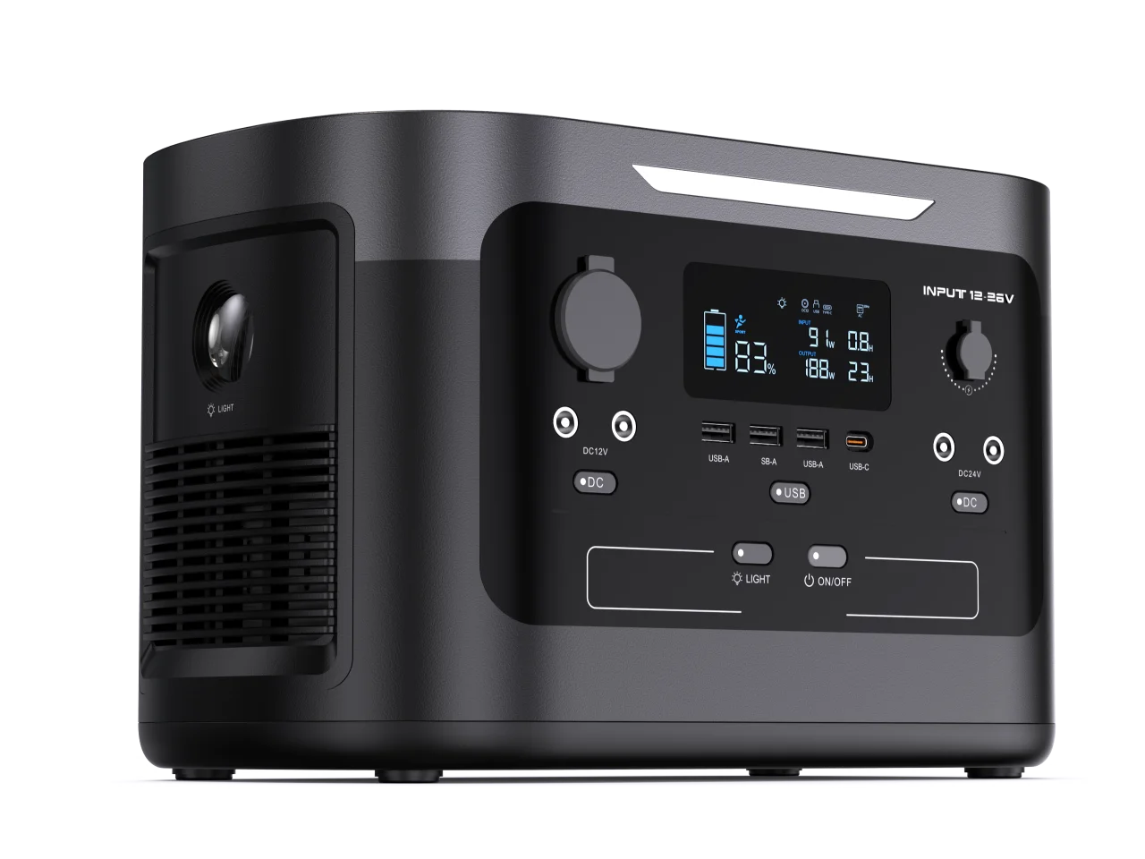 For Outdoor or Home 1000W Solar Power Bank AC 110V 220v Lithium Ups Solar backup Power Supply Power Station