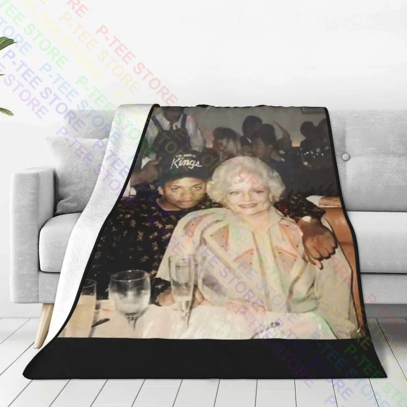 Betty White X Easy E Rapper Blanket High Bedding Nap Blanket Couch Blanket Family Expenses