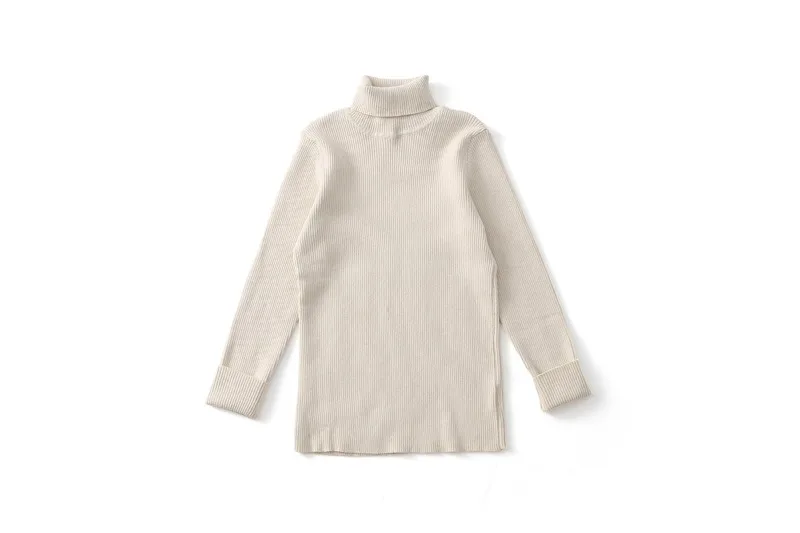 UNITIM Herbst Winter Kinder Mädchen Pullover Säugling Baby Mädchen Bonbonfarben Rollkragenpullover 1-6 Jahre Mädchen Einfache Lässige Strickwaren – Detail 35