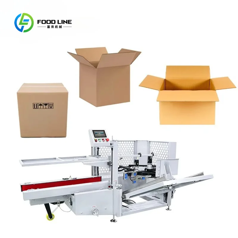 Customized Automatic Robotic Carton Box Erector Machine Case Opener with Pick and Place Arm for Packaging Line