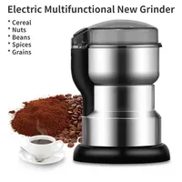 Electric Coffee Grinder - Multifunction for Beans/Spices/Nuts Stainless Steel Blade Countertop Kitchen Grinder Machine Itop