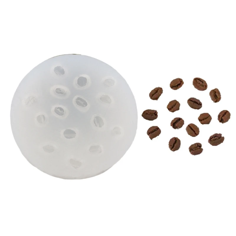 Silicone Epoxy Resin Mould Coffee Bean Shaped Mold DIY Chocolate Cake Bake Molds