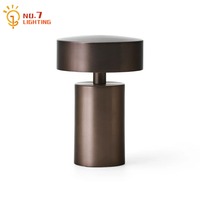 Danish Designer Mushroom Table Lamp with Touch Switch Usb Charging Wireless Modern Simple Atmosphere Desk Light Bar Cafe Bedside