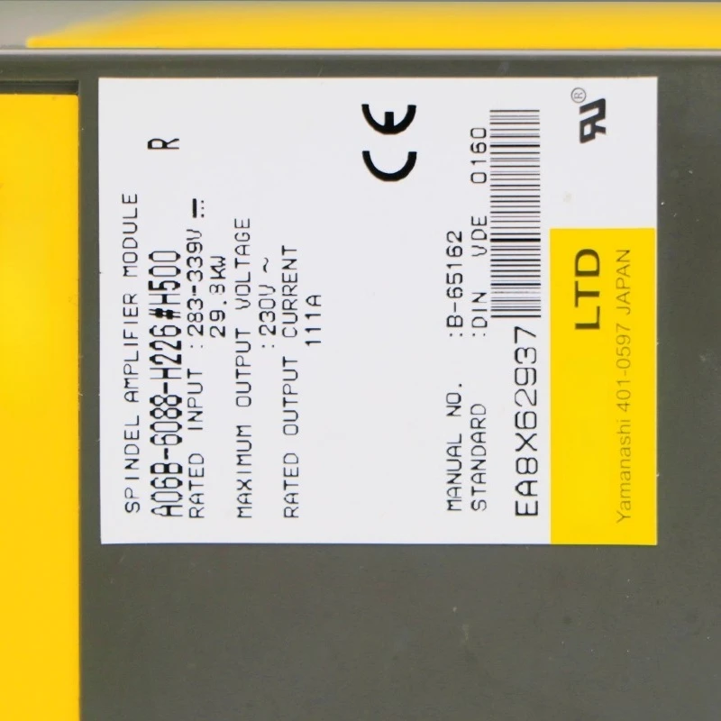ل FANUC A06B-6088-H230 محرك سيرفو مستعمل A06B-6088-H230 # H500