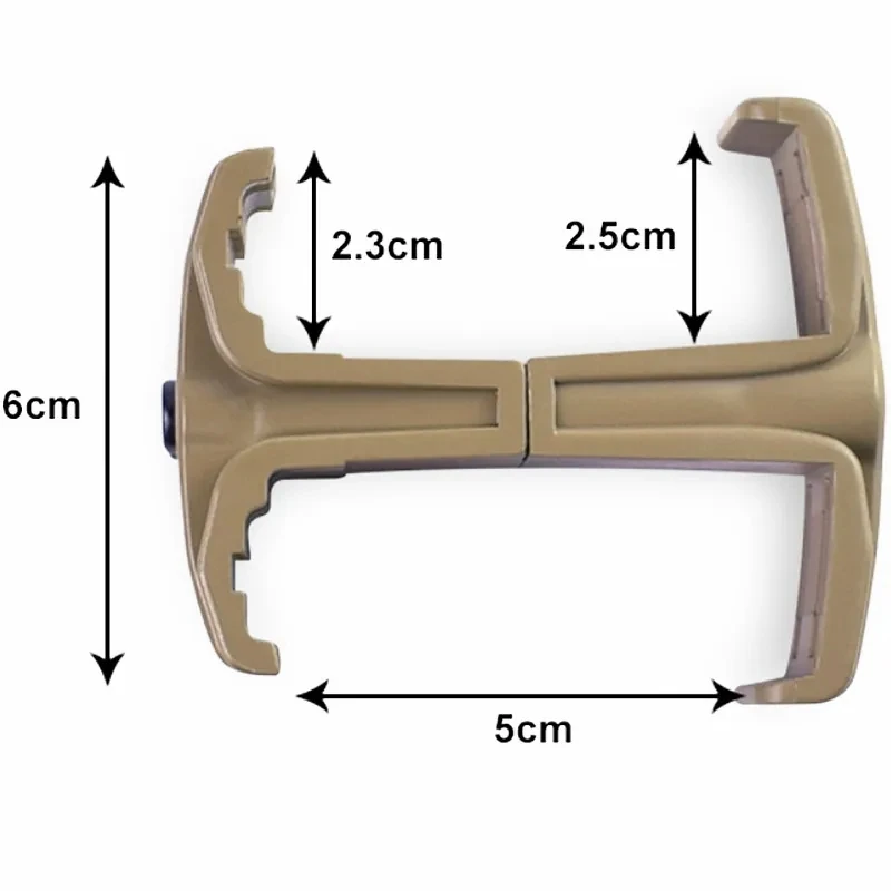 Acoplador táctico de doble revista, Conector de montaje AR M4, Airsoft Mag, enlace de abrazadera paralela