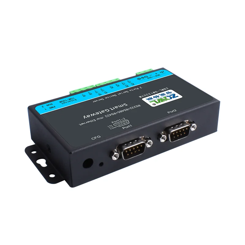 

Serial port server 2 channels RS232/422/485 to Ethernet module MQTT serial port to network port active polling