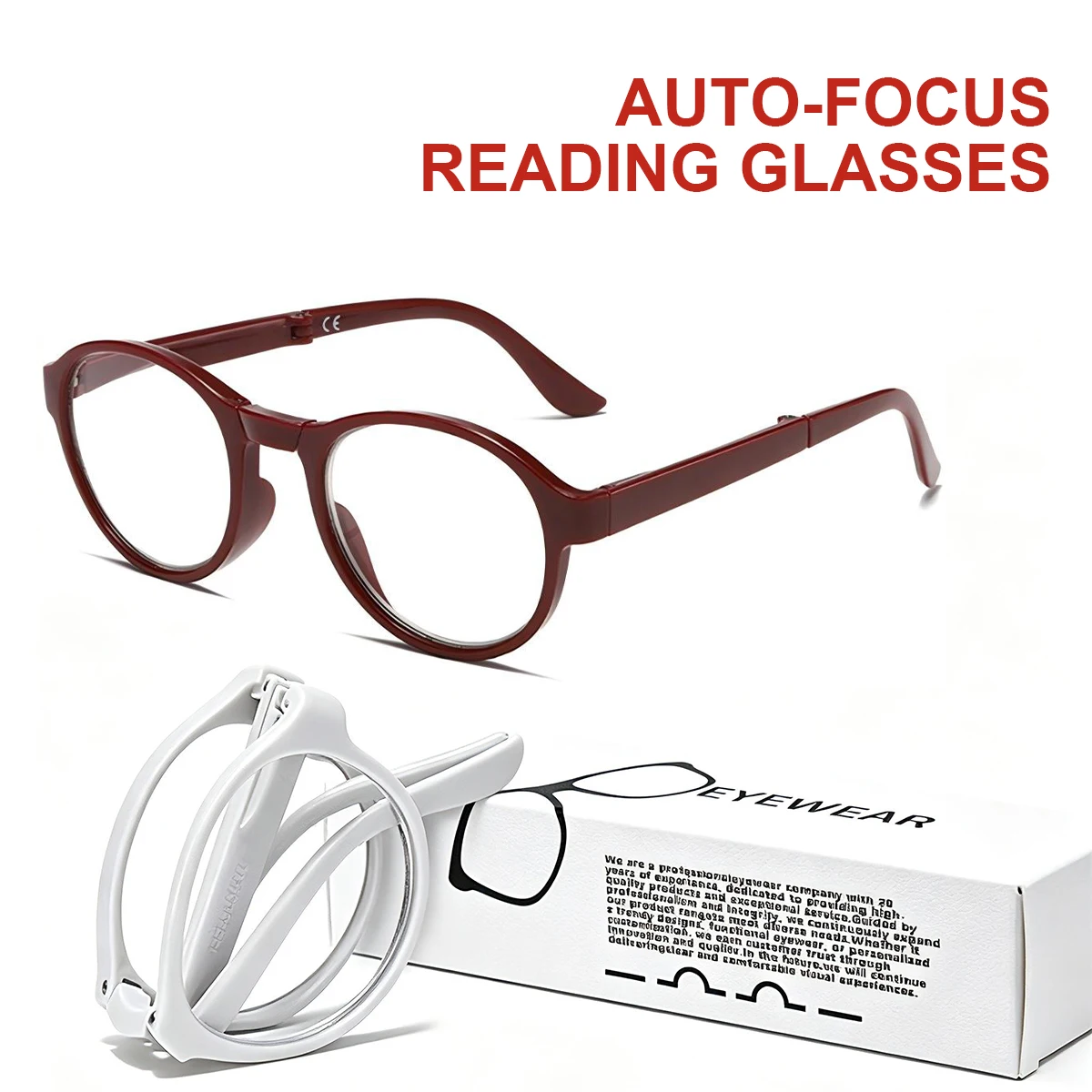 Auto Focus Reading Glasses Adaptive Focus Presbyopia Glasses Anti Blue Light Smart Reading Glasses for Men Women L12