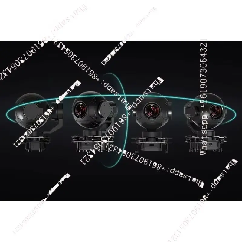 ghjiuZR10 Gimbal Camera 3-Axis Stabilizer 2K 4MP 30X Hybrid Zoom HDR Starlight Night Vision Lightweight For Drone Quadcopter