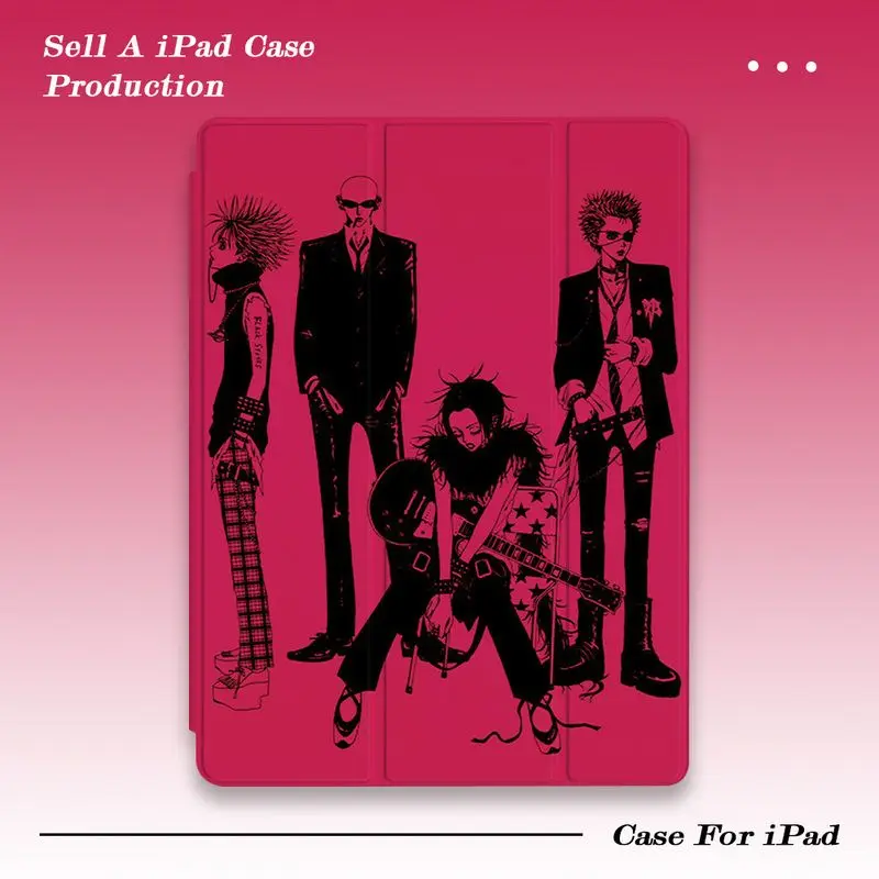Japan anime NANA Osaki Nana Folding Applicable iPad Pro2024 Protective Case Air 7 Transparent 11-inch MINI6 iPad Protective Case