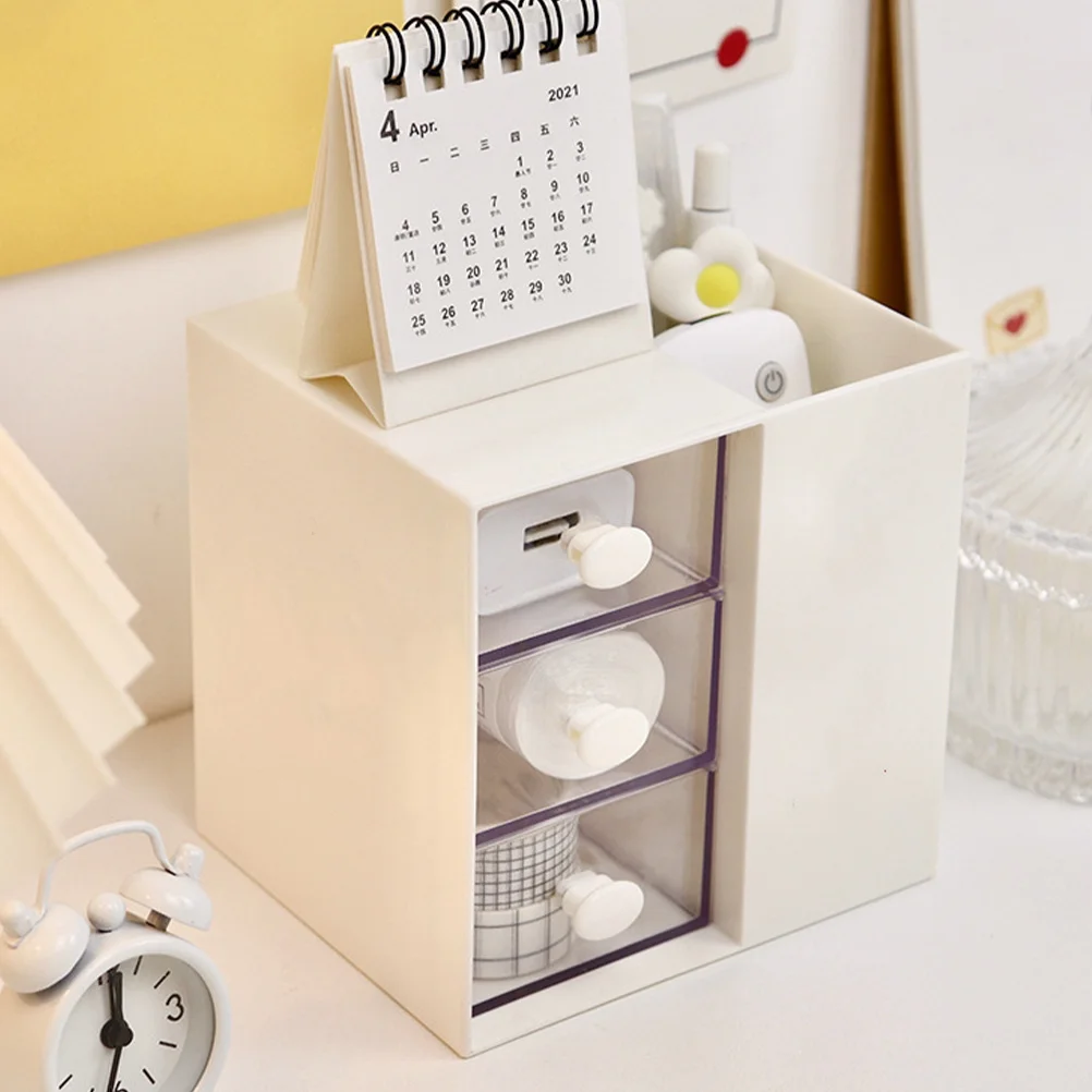 

Multi-Tier Desk Organizer Drawer Style Stationery Storage Box Practical Desktop Organizer for Office Home Cosmetics Jewelry