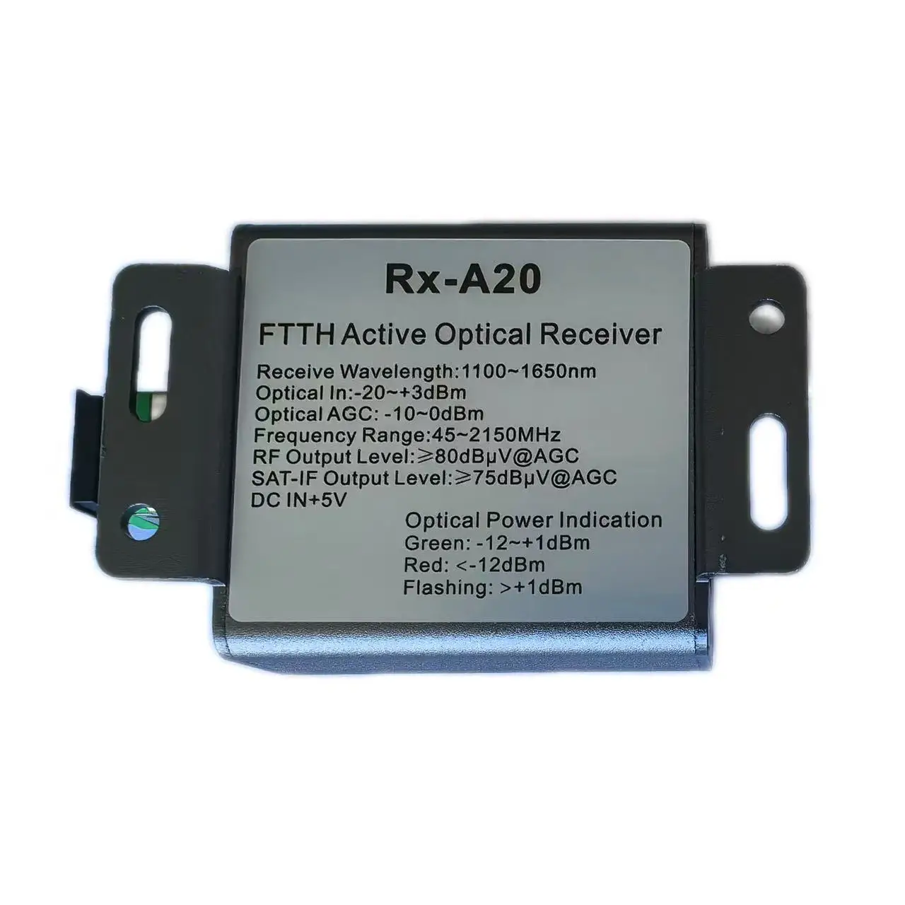 FTTH Active Optical Receiver 1100~1650nm Communication Network Equipment Optical Fiber Receiver Module for Broadband Network
