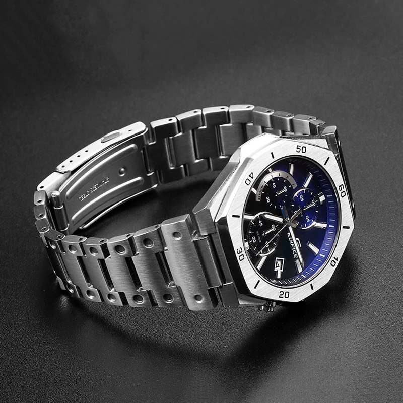 رائجة البيع الصلبة الفولاذ المقاوم للصدأ المعادن حزام الساعات ل كاسيو اديفيس سلسلة GST-B400 EFB-680 CL-7A حزام ساعة سوار 14 ECB-10D