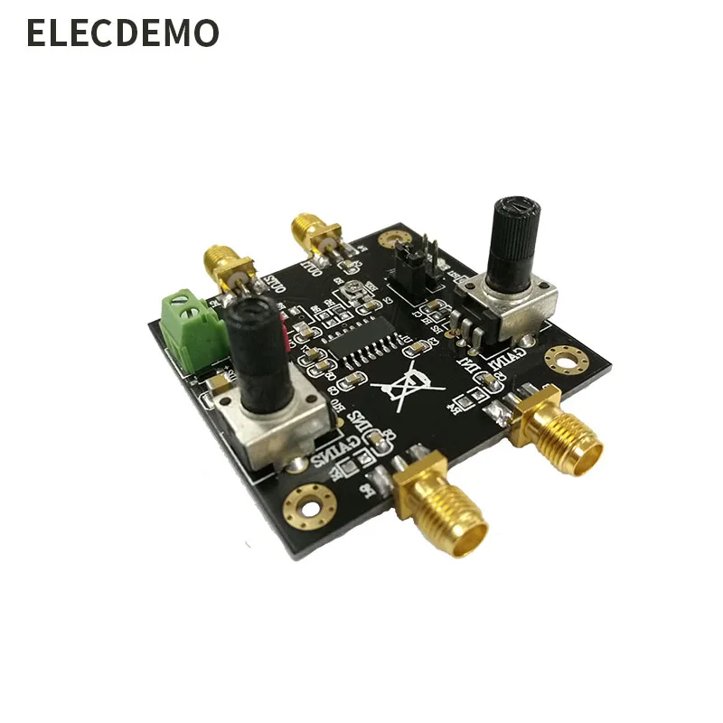 VGA Dual Channel Variable Gain Amplifier Module, Low Noise High Precision, 5V Single Supply, Voltage Controlled DIY Kit，AD605