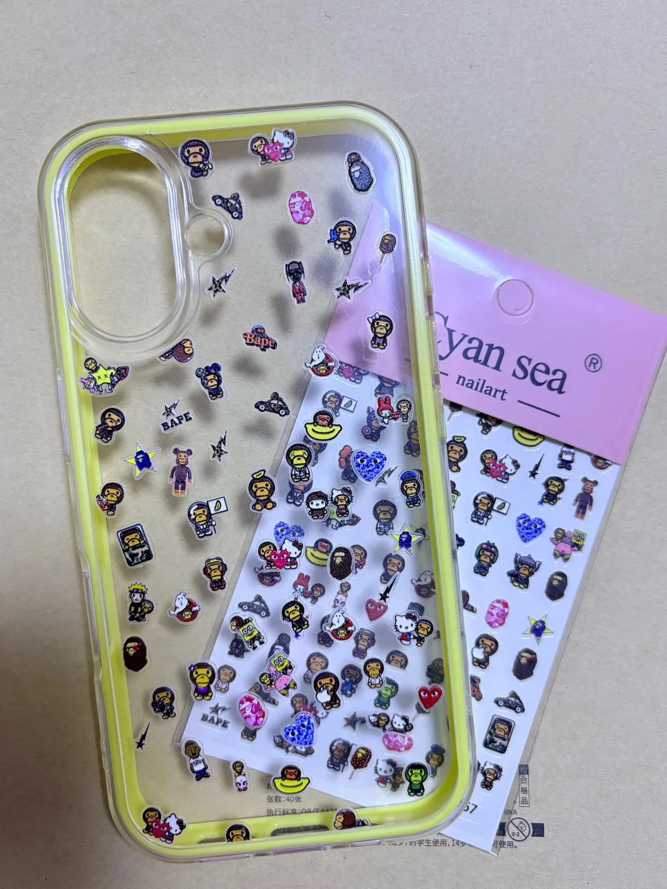 

4 шт. для iphone 17 Pro Max рельефная наклейка «сделай сам» 3D чехол для мобильного телефона задняя карта DIY украшение клейкая водонепроницаемая наклейка