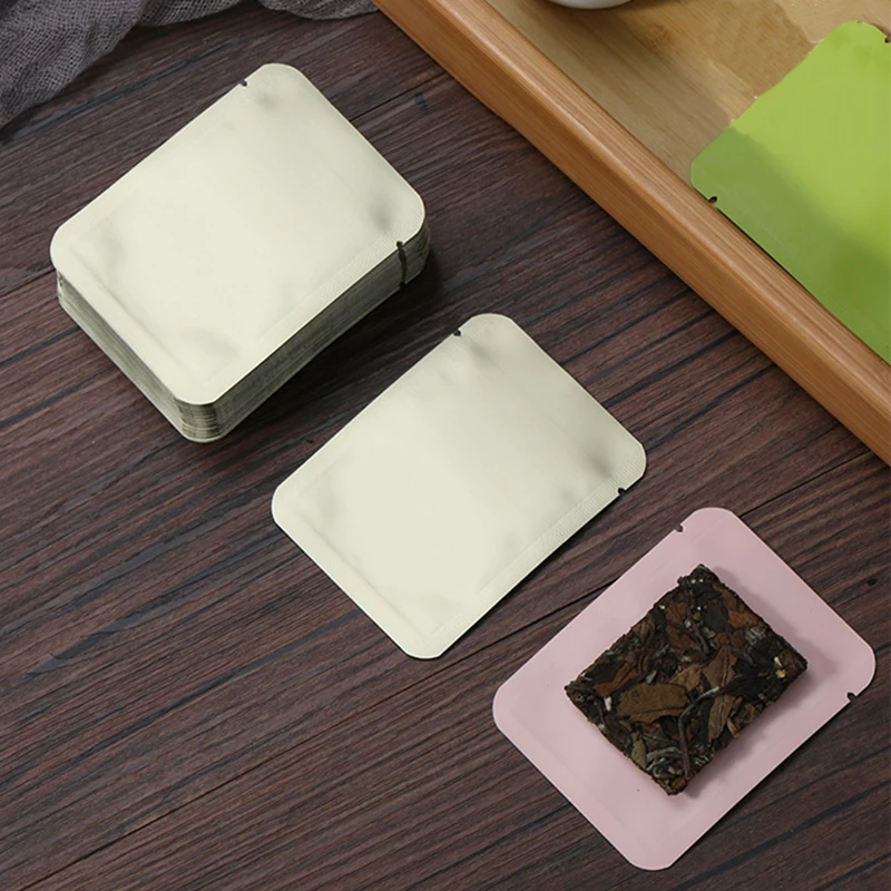 50 sztuk 2 ~ 6g czysta z otwartą górą z folii aluminiowej worek do pakowania zgrzewanie cukier szampon proszek kawy nakrętka herbata cukierki prezent woreczki do przechowywania
