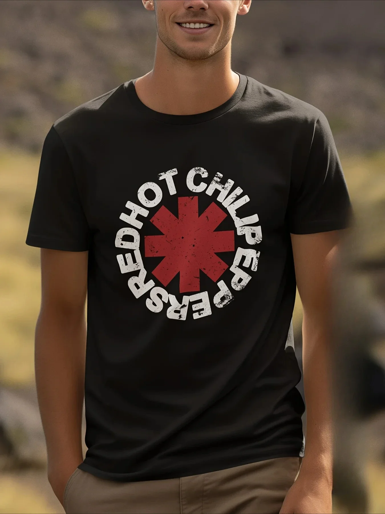 2025 نموذج جديد الصيف الرجال موضة القطن تي شيرت طباعة بلايز تيز الذكور روك باند ملابس قصيرة الأكمام ملابس الشارع الشهير غير رسمية #2