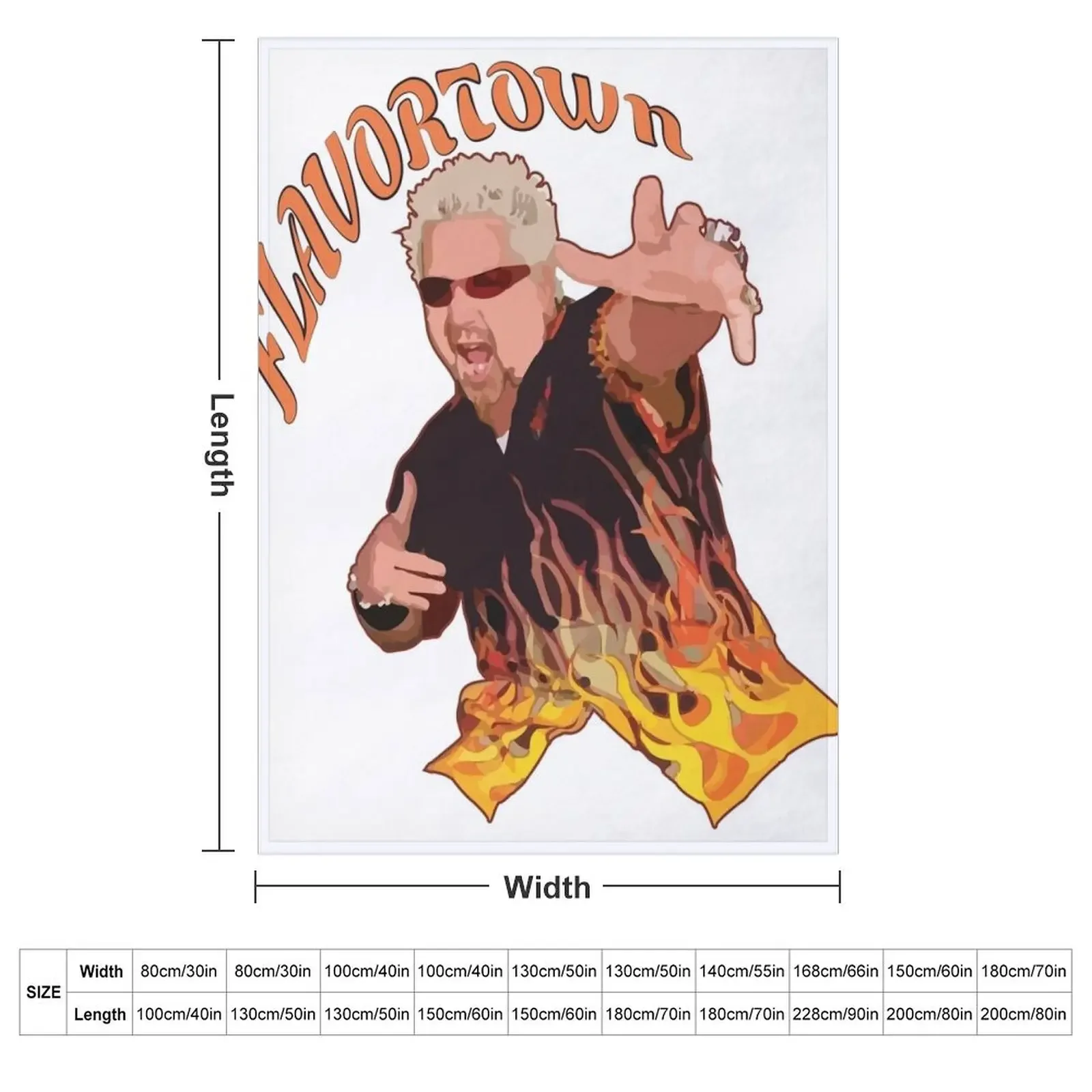 Guy Fieri Flavortown Throw Blanket Tourist Furrys blankets ands Furry Blankets
